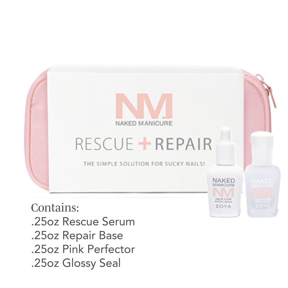 Naked Manicure Rescue Repair Save My Nails Kit NIB Nail Strengthening Treatment